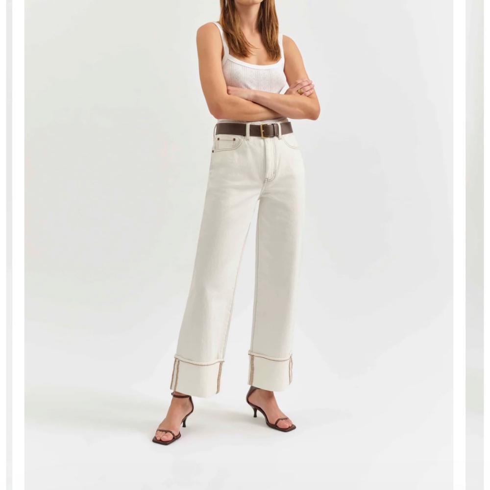 NWT Daze Vanilla Eastside High Rise Loose Size 28